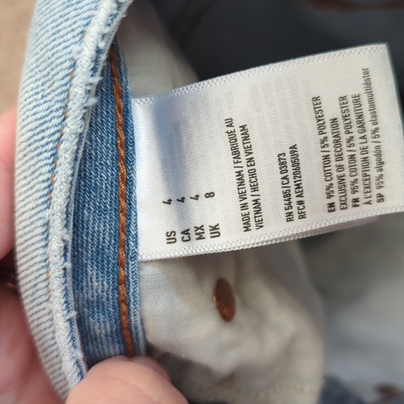 Size 4 American Eagle Denim Mini Skirt - Picture 7 of 8